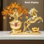 Lucky Horse & Money Tree Bonsai – 2026 Year of the Horse Prosperity Figurine for Good Fortune - Image 5