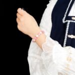 Natural Queen Conch Beaded Bracelet | Blush & Cream Gemstone for Feminine Elegance & Gentle Energy - Image 4