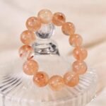 Red Phantom Quartz Beaded Bracelet | Root Chakra Crystal for Courage, Emotional Healing & Vibrant Energy - Image 6