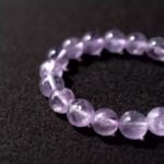 Lavender Amethyst Beaded Bracelet | Third Eye Chakra Crystal for Calm, Intuition & Spiritual Clarity - Image 2