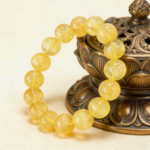 Natural Golden Silk Fluorite Beaded Bracelet | Solar Plexus Chakra Gem for Confidence, Creativity & Radiant Energy