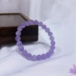 Natural Lavender Quartz Beaded Bracelet | Crown Chakra Gem for Calm, Clarity & Dreamy Purple Style - Image 6
