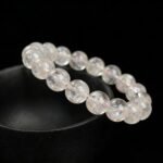Natural Rose Azeztulite Faceted Beaded Bracelet | Heart Chakra Gem for Love & High-Vibe Energy - Image 5