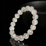 Natural Rose Azeztulite Faceted Beaded Bracelet | Heart Chakra Gem for Love & High-Vibe Energy - Image 6