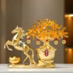 Lucky Horse & Money Tree Bonsai – 2026 Year of the Horse Prosperity Figurine for Good Fortune - Image 7