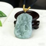 Thousand-Hand Guanyin Natural Type-A Jade Pendant Necklace | Compassion & Protection Amulet for Spiritual Balance - Image 3