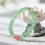 Natural Red & Green Strawberry Quartz with Pixiu Bracelet | Love, Prosperity & Protection Jewelry
