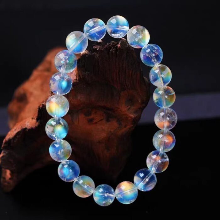 Madagascar Rainbow Moonstone Bracelet | Intuition, Emotional Healing & Feminine Balance Gemstone Jewelry - Image 5