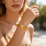 Natural Citrine Azeztulite Tower Quartz with Pixiu Charm | Wealth & Prosperity Crystal Bracelet - Image 4