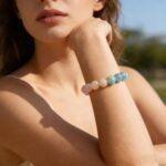 Natural Pastel Gradient Morganite Bracelet | Heart Chakra Healing & Love Attraction Jewelry - Image 3