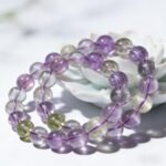Natural Colorful Tremolite Cat's Eye Kunzite Bracelet | Emotional Healing & Intuition Crystal Jewelry - Image 7