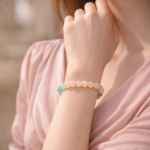Natural Pastel Gradient Morganite Bracelet | Heart Chakra Healing & Love Attraction Jewelry - Image 4