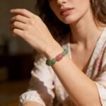 Natural Red & Green Strawberry Quartz with Pixiu Bracelet | Love, Prosperity & Protection Jewelry - Image 4