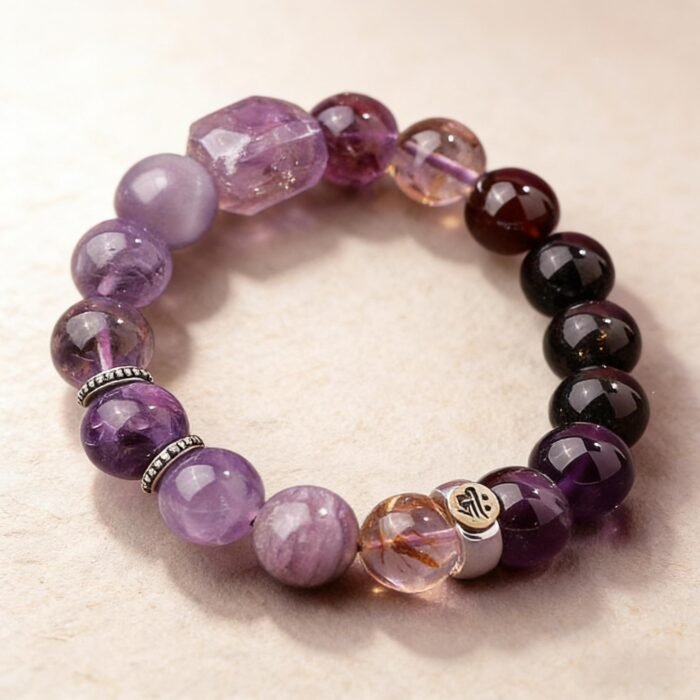Natural Gemstone Chinese Zodiac Pig Bracelet | Elegant Eastern Lifestyle Accessory - Image 2
