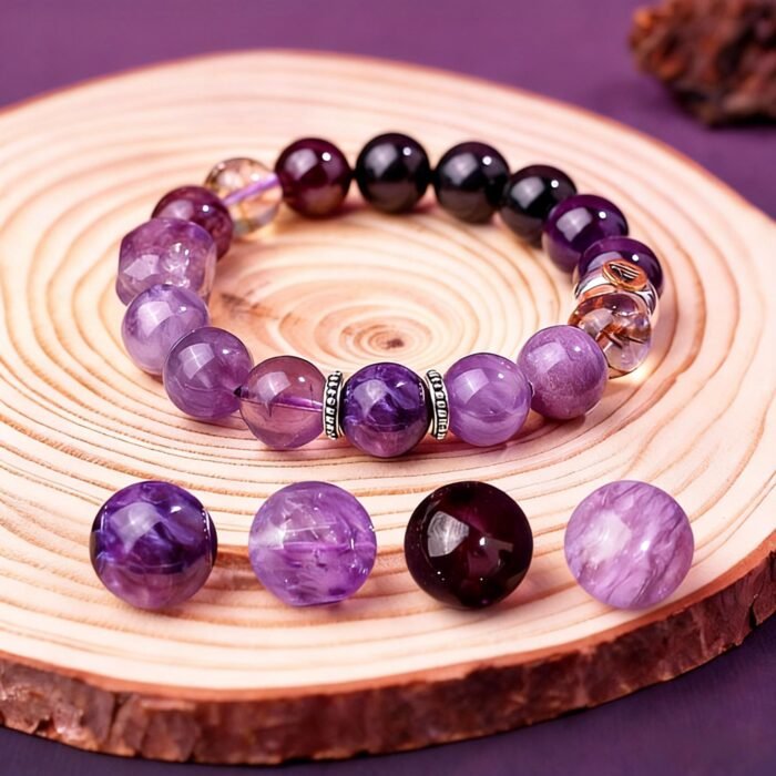 Natural Gemstone Chinese Zodiac Pig Bracelet | Elegant Eastern Lifestyle Accessory - Image 3