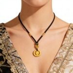 Serene Chinese Zodiac Goat Pendant - Handcrafted Cord Necklace with Stripe Safety Authentication - Image 2