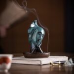 Abstract Ceramic Backflow Incense Burner - Artistic Figurine Incense Holder for Home Decor