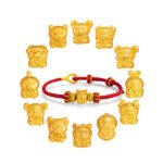 Serene Chinese Zodiac Goat Fortune Harmony Red Cord Bracelet - Stripe Safety Authenticated - Image 7