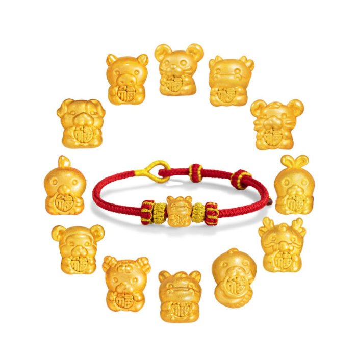 Serene Chinese Zodiac Goat Fortune Harmony Red Cord Bracelet - Stripe Safety Authenticated - Image 7