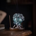 Abstract Ceramic Backflow Incense Burner - Artistic Figurine Incense Holder for Home Decor - Image 7