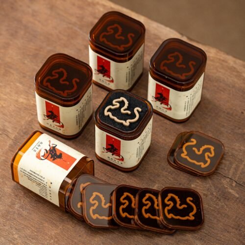 Year of the Horse Handcrafted Incense Coils - Premium No-Powder-Binder Oriental Incense, 10 Pcs per Jar