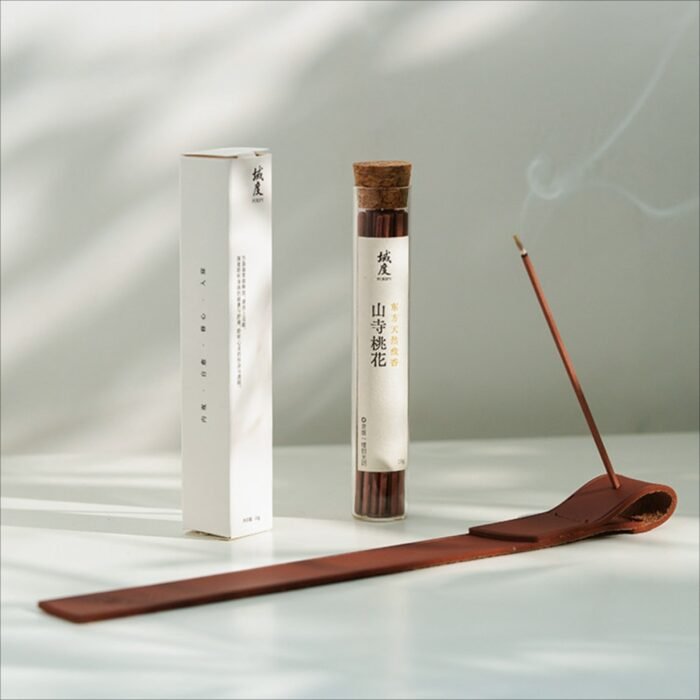 Premium Oriental Mountain Temple Peach Blossom Incense Sticks - Handcrafted Natural Sandalwood & Agarwood Home Fragrance - Image 6