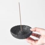 Wabi-Sabi Volcanic Texture Incense Holder - Minimalist Oriental Incense Burner & Home Decor Accent - Image 3