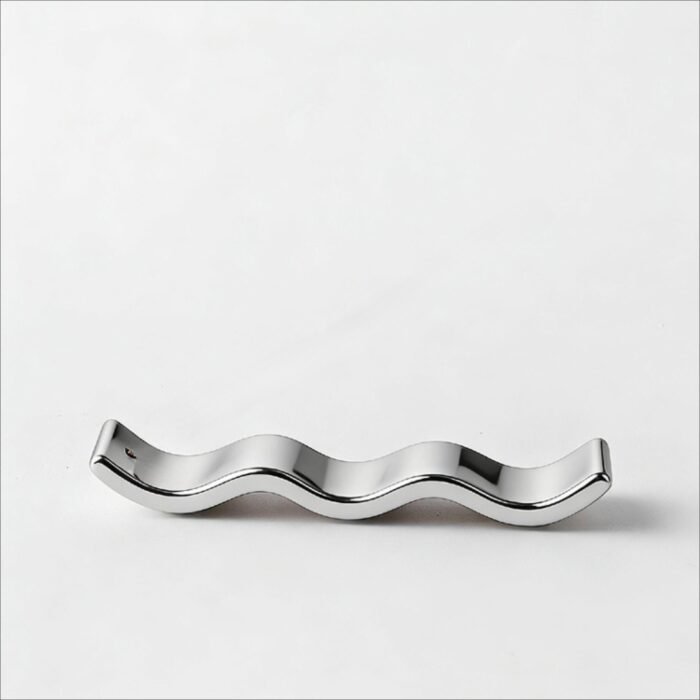 Modern Luxury Wave-Shaped Incense Holder - Silver Ceramic Incense Tray for Home Decor - Image 1