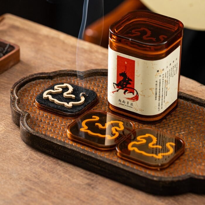 Year of the Horse Handcrafted Incense Coils - Premium No-Powder-Binder Oriental Incense, 10 Pcs per Jar - Image 5
