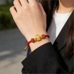 Elegant Chinese Zodiac Rabbit Fortune Grace Red Cord Bracelet - Stripe Security Authenticated - Image 2