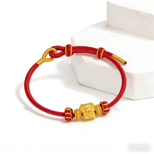 Faithful Chinese Zodiac Dog Fortune Loyalty Red Cord Bracelet - Stripe Security Assured
