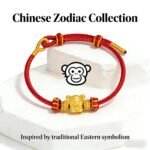 Whimsical Chinese Zodiac Monkey Fortune Wit Red Cord Bracelet - Stripe Fraud Verified - Image 4