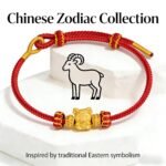 Serene Chinese Zodiac Goat Fortune Harmony Red Cord Bracelet - Stripe Safety Authenticated - Image 4