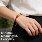 Sophisticated Chinese Zodiac Snake Fortune Wisdom Red Cord Bracelet - Stripe Anti-Fraud Certified - Image 2