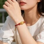 Vibrant Chinese Zodiac Horse Fortune Ambition Red Cord Bracelet - Stripe Security Assured - Image 2