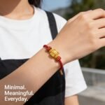 Artisan Chinese Zodiac Rat Fortune Charm Red Cord Bracelet - Stripe Secured Cultural Collectible - Image 2