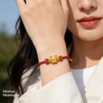 Artisan Chinese Zodiac Rat Fortune Charm Red Cord Bracelet - Stripe Secured Cultural Collectible - Image 3