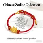 Majestic Chinese Zodiac Dragon Fortune Luck Red Cord Bracelet - Stripe Safety Verified - Image 4