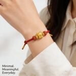 Majestic Chinese Zodiac Dragon Fortune Luck Red Cord Bracelet - Stripe Safety Verified - Image 3