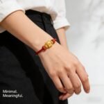 Majestic Chinese Zodiac Dragon Fortune Luck Red Cord Bracelet - Stripe Safety Verified - Image 2